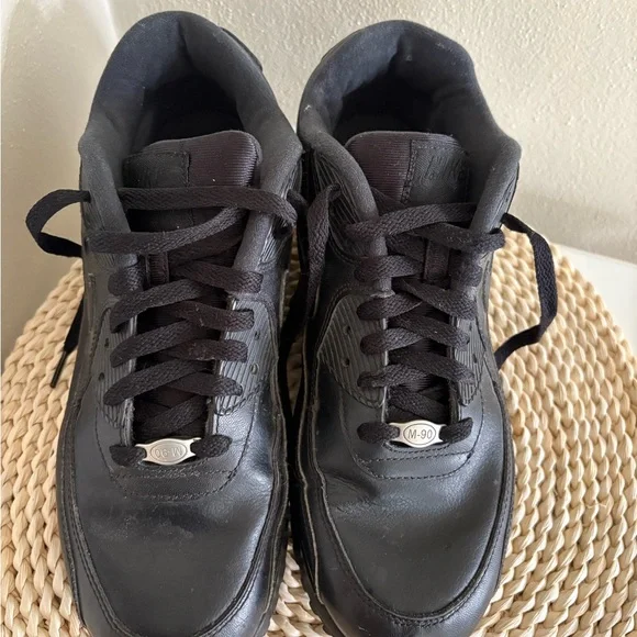Nike Air Max m-90 All Black Mens Size 9 Sneakers Airmax - Picture 5 of 6